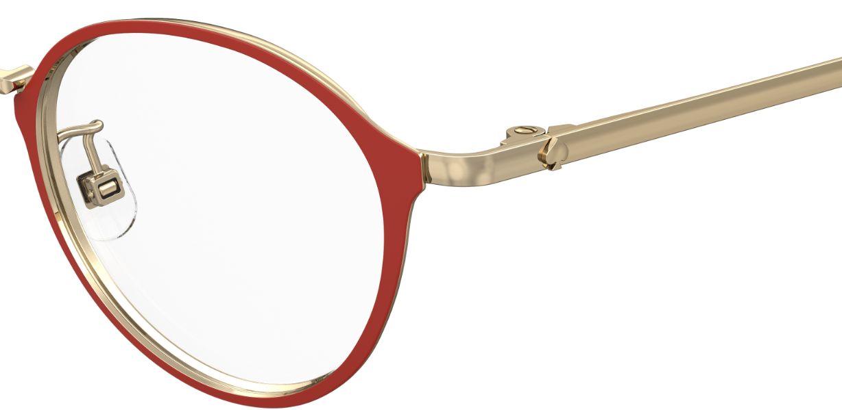 ［ kate spade new york ］レディース 伊達メガネ YVONNE/F 45サイズ レッド