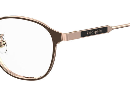 ［ kate spade new york ］レディース 伊達メガネ MCCOY/FJ 47サイズ ブラウン チタンフレーム