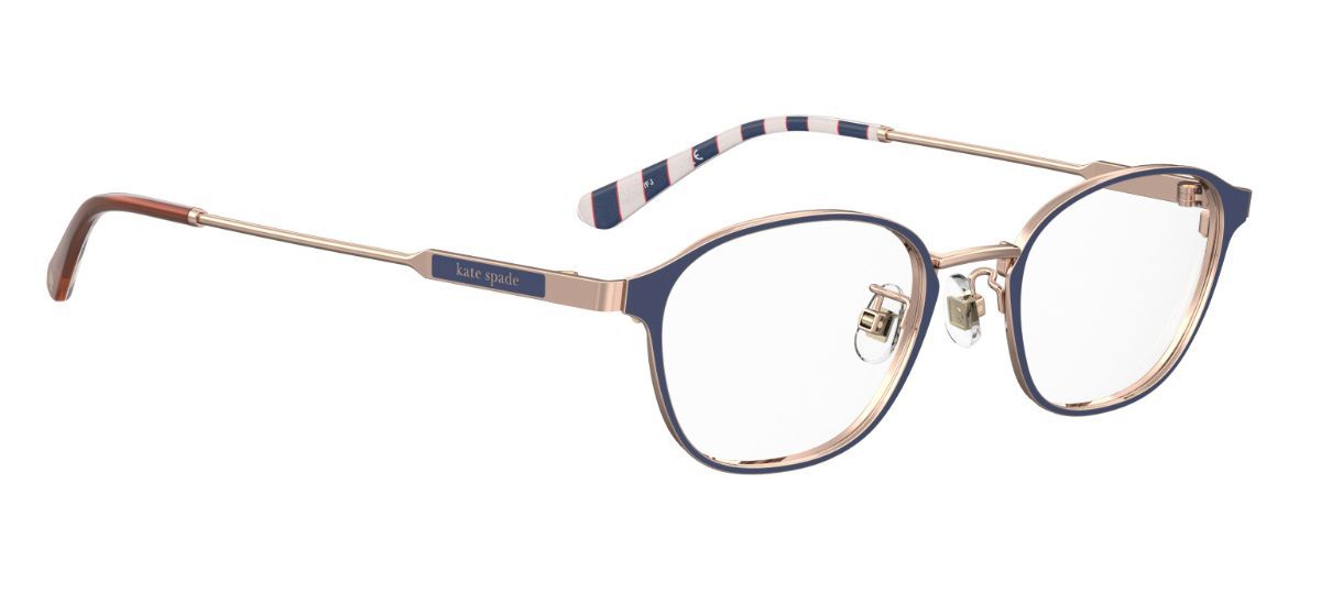 ［ kate spade new york ］レディース 伊達メガネ MCCOY/FJ 47サイズ ブルー チタンフレーム