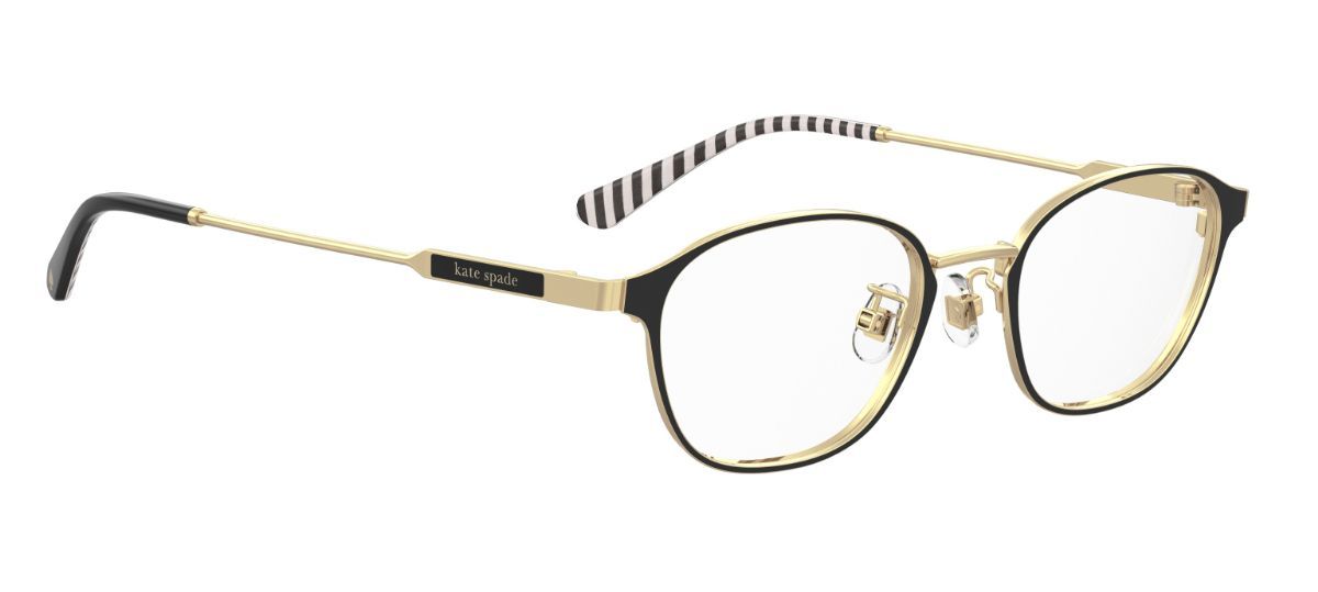 ［ kate spade new york ］レディース 伊達メガネ MCCOY/FJ 47サイズ ブラック チタンフレーム