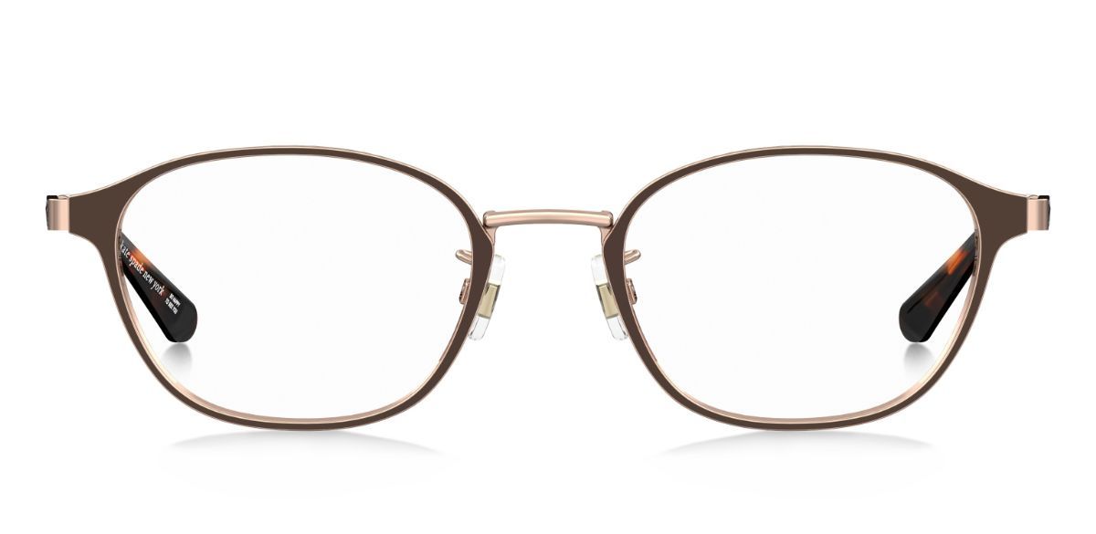 ［ kate spade new york ］レディース 伊達メガネ MCCOY/FJ 47サイズ ブラウン チタンフレーム