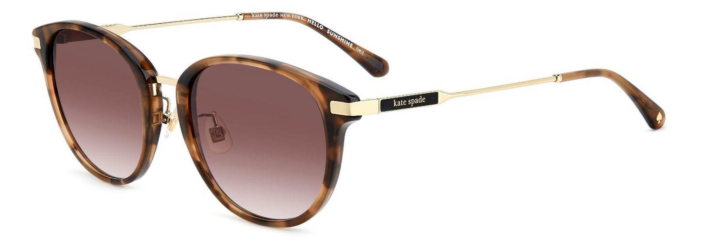 ［ kate spade new york ］レディース サングラス KS FAWN/F/S 53サイズ HAVANA