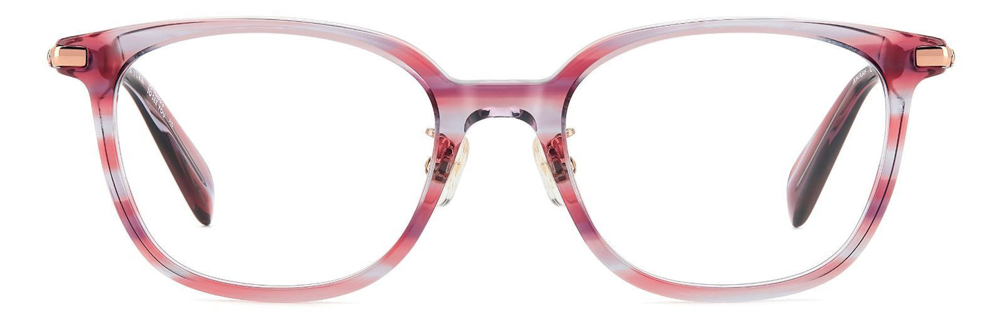 ［ kate spade new york ］レディース 伊達メガネ JUNIPER/F 50サイズ ピンク ホーン