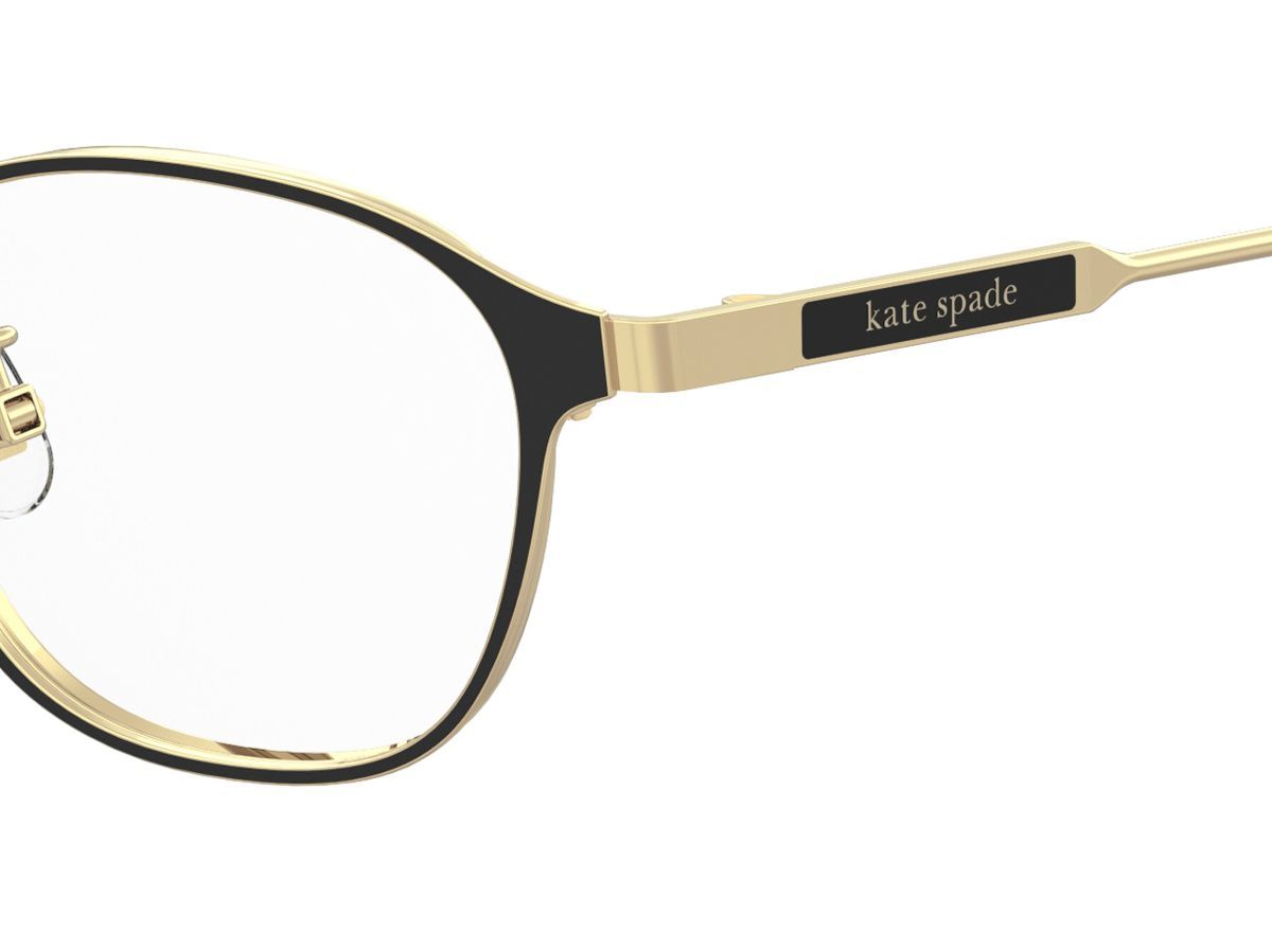 ［ kate spade new york ］レディース 伊達メガネ MCCOY/FJ 47サイズ ブラック チタンフレーム